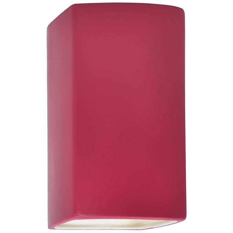Image 1 Ambiance Ceramic 5.25 inch Cerise LED ADA Outdoor Wall Sconce