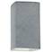 Ambiance Ceramic 5.25" Concrete LED ADA Outdoor Wall Sconce