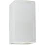 Ambiance Ceramic 5.25" Gloss White/Gloss White LED ADA Outdoor Wall Sc
