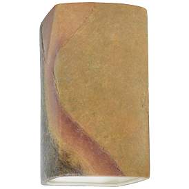 Image1 of Ambiance Ceramic 5.25" Harvest Yellow Slate LED ADA Outdoor Wall Sconc