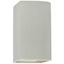 Ambiance Ceramic 5.25" Matte White LED ADA Outdoor Wall Sconce