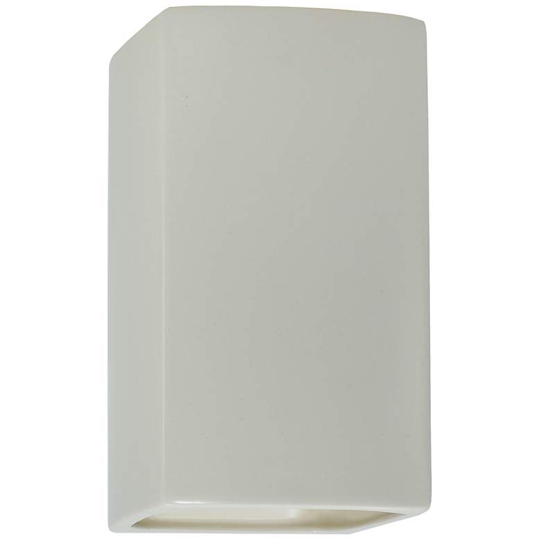 Image 1 Ambiance Ceramic 5.25" Matte White LED ADA Outdoor Wall Sconce