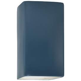 Image1 of Ambiance Ceramic 5.25" Midnight Sky LED ADA Outdoor Wall Sconce