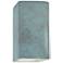 Ambiance Ceramic 5.25" Verde Patina LED ADA Outdoor Wall Sconce