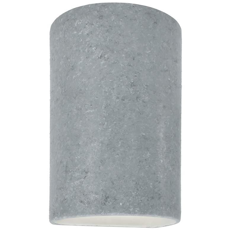 Image 1 Ambiance Ceramic Cylinder 5.75" Concrete LED Open ADA Outdoor Sconce