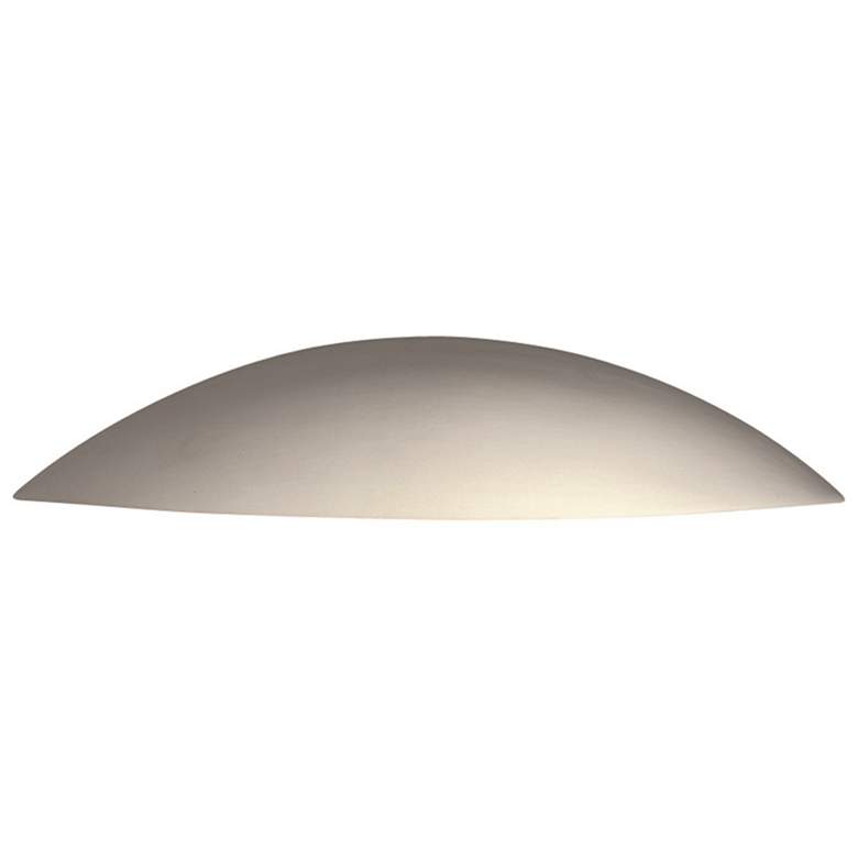 Image 1 Ambiance Ceramic Sliver 18.75 inch Bisque Downlight ADA Outdoor Wall Sconc