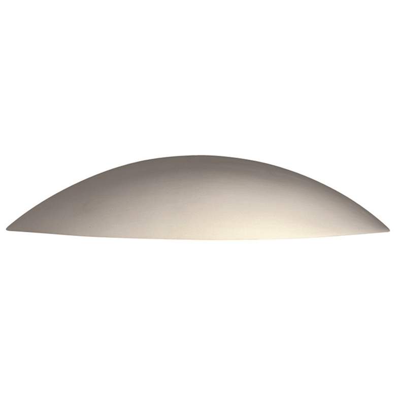 Image 1 Ambiance Ceramic Sliver 18.75" Bisque Downlight ADA Outdoor Wall Sconc