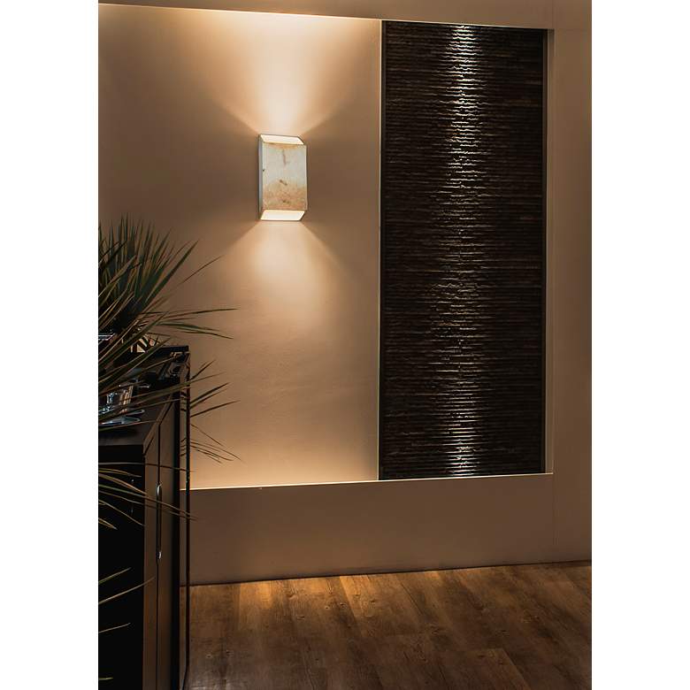 Image 2 Ambiance Collection 14"H Greco Travertine LED Wall Sconce more views