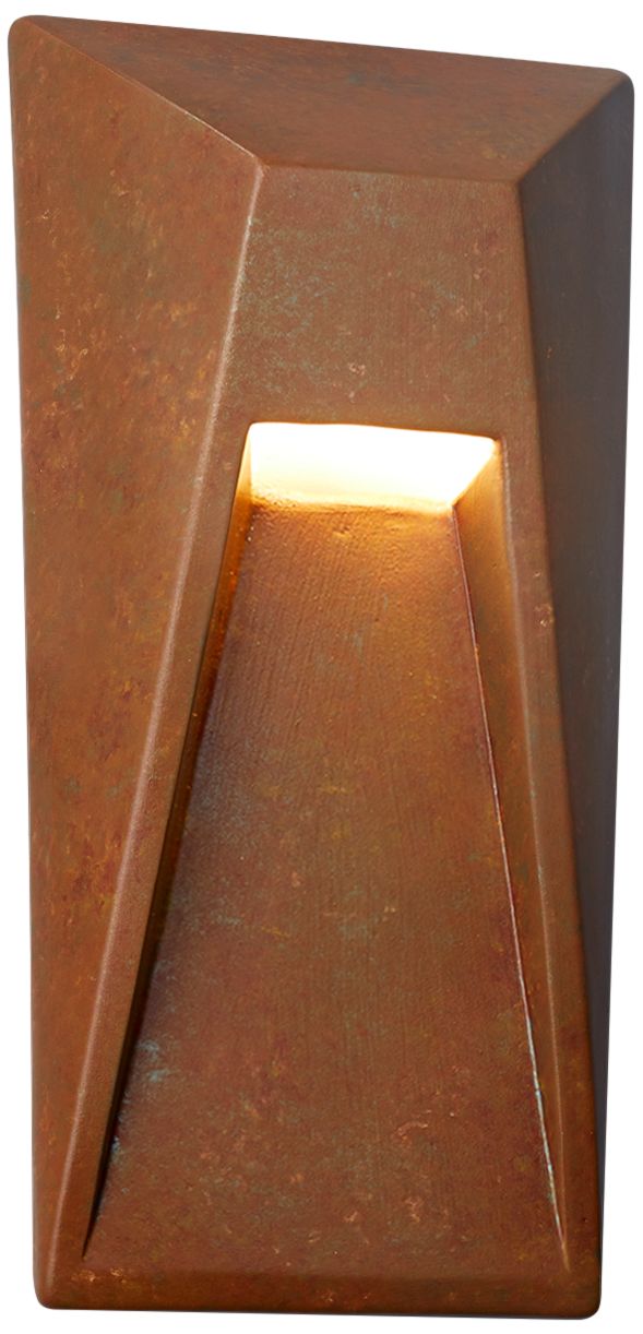 rust wall light