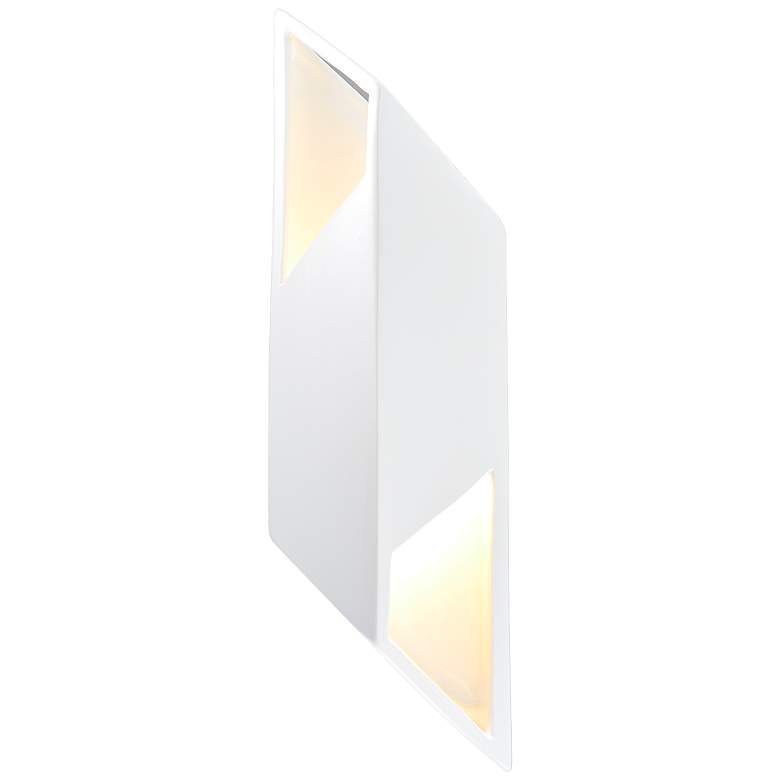 Image 1 Ambiance Collection 17 1/2"H Gloss White LED Wall Sconce