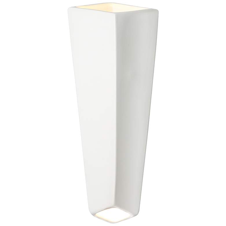 Image 1 Ambiance Collection 17" High Gloss White LED Wall Sconce