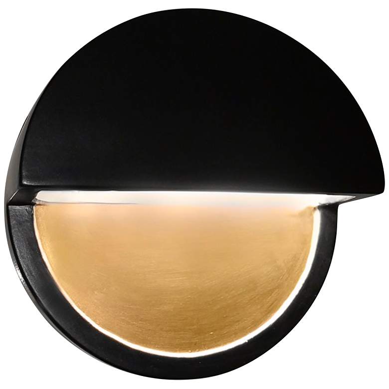 Image 2 Ambiance Collection™ 8"H Black Dome LED Outdoor Wall Light