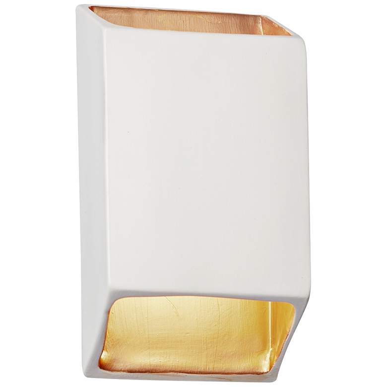 Image 2 Ambiance Collection 9 1/2 inch High Matte White LED Wall Sconce