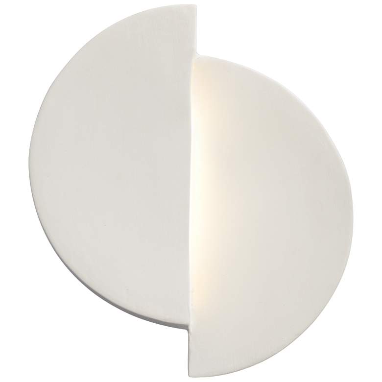 Image 1 Ambiance Collection 9 inch High Bisque Ceramic LED Modern Wall Sconce