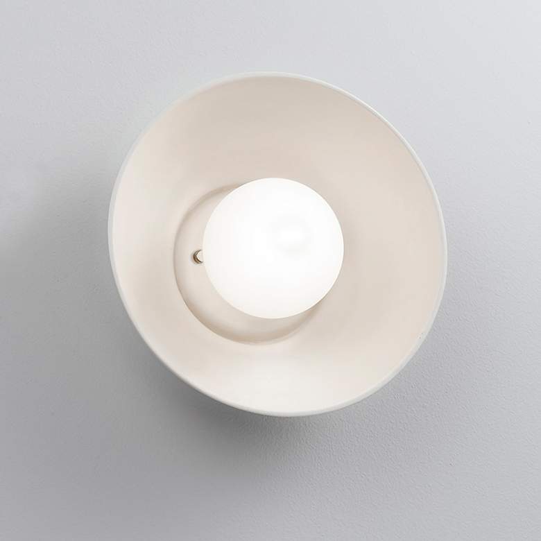 Image 3 Ambiance Coupe 10" High Bisque LED Wall Sconce more views