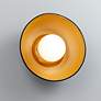1_Ambiance Coupe 10" High Matte Black and Gold LED Wall Sconce