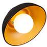 5_Ambiance Coupe 10" High Matte Black and Gold LED Wall Sconce more views
