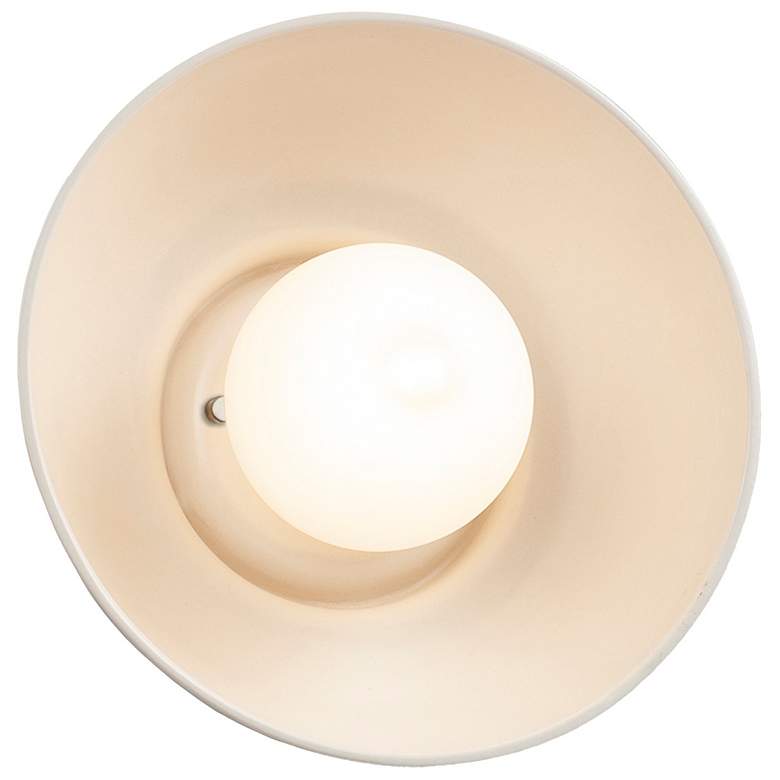 Image 2 Ambiance Coupe 10" High Matte White LED Wall Sconce