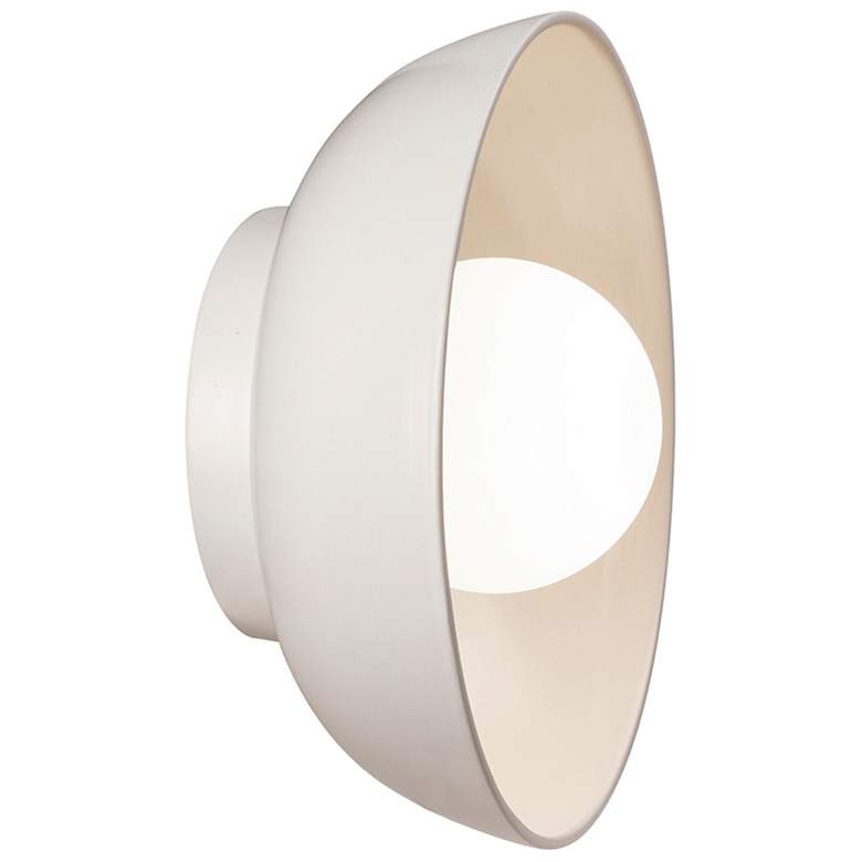 Image 4 Ambiance Coupe 10" High Matte White LED Wall Sconce more views