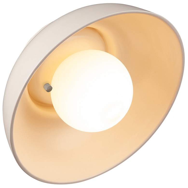 Image 5 Ambiance Coupe 10" High Matte White LED Wall Sconce more views