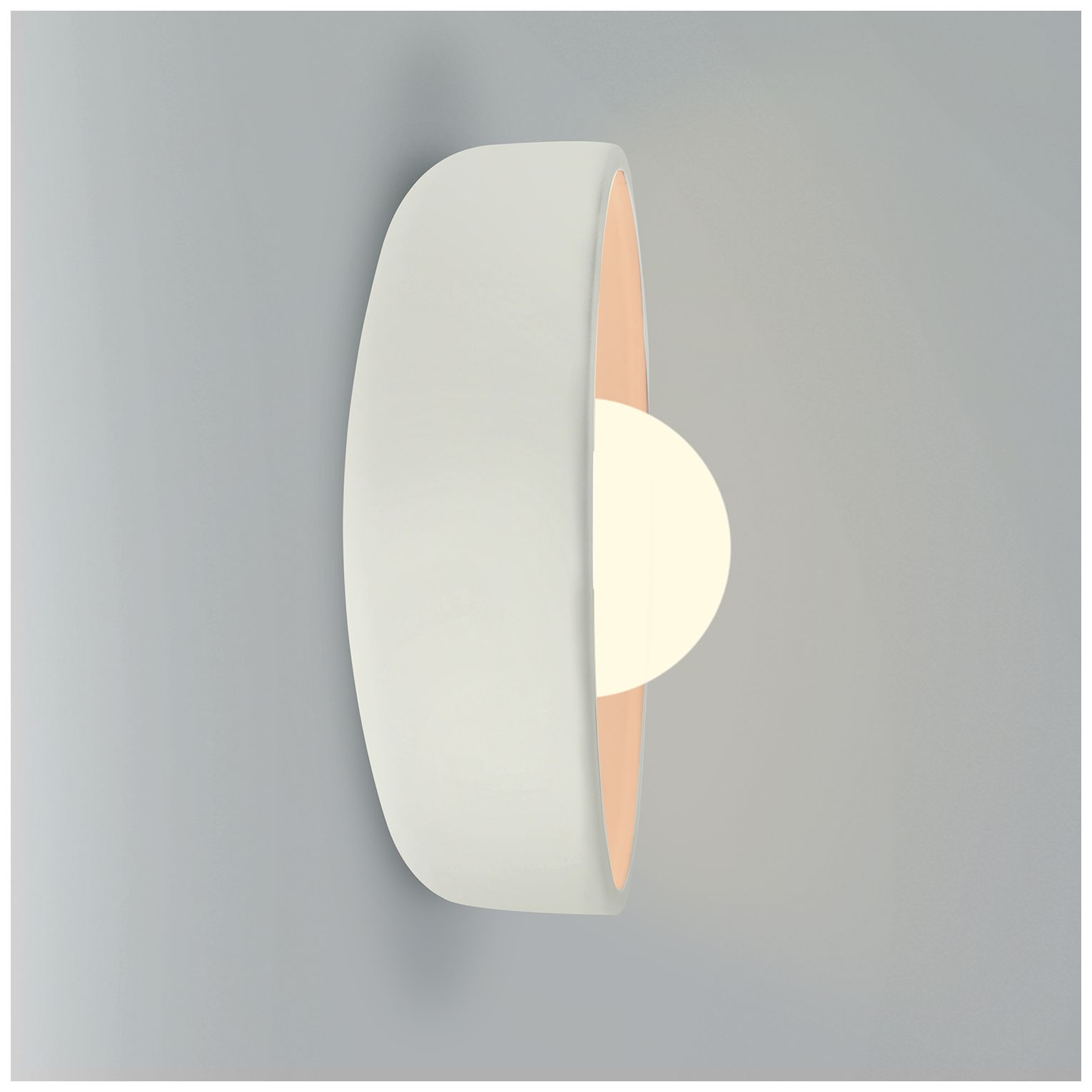 Image 4 Ambiance Coupe 4" High Matte White Wall more views