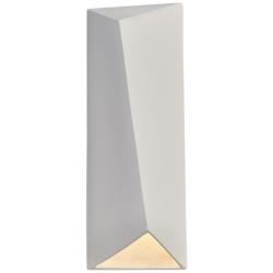 Ambiance Diagonal 22&quot; High Bisque 2-Light LED Ceramic Wall Sconce