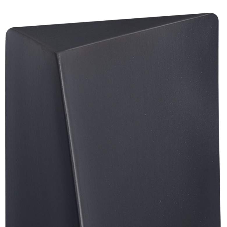Image 2 Ambiance Diagonal 22" High Black LED 2-Light Ceramic Wall Sconce more views