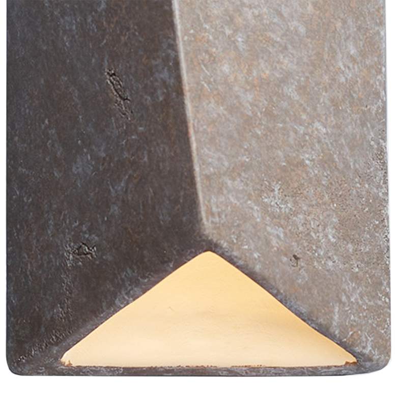 Image 3 Ambiance Diagonal 22 inch High Mocha 2-Light LED Ceramic Wall Sconce more views