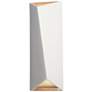 Ambiance Diagonal 22" High White 2-Light LED Ceramic Wall Sconce