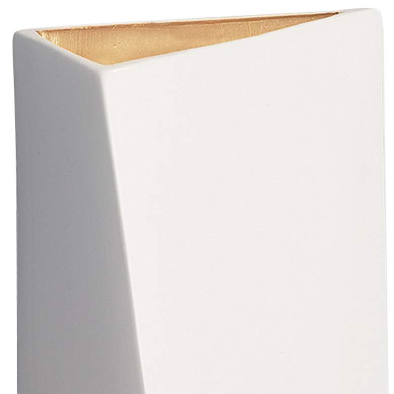 Image 2 Ambiance Diagonal 22" High White 2-Light LED Ceramic Wall Sconce more views