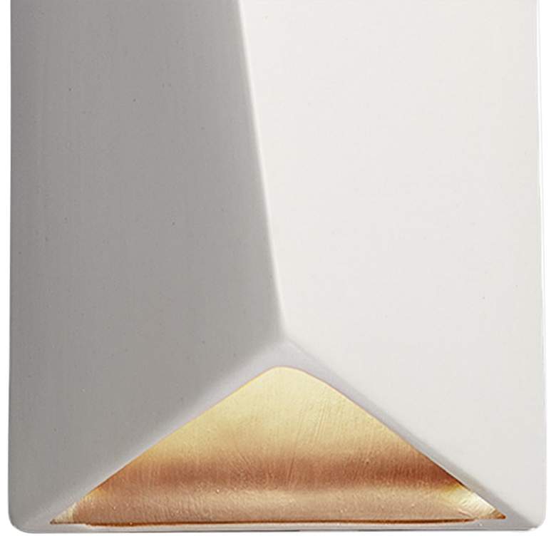 Image 3 Ambiance Diagonal 22" High White 2-Light LED Ceramic Wall Sconce more views