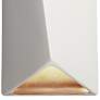 Ambiance Diagonal 22" High White 2-Light LED Ceramic Wall Sconce