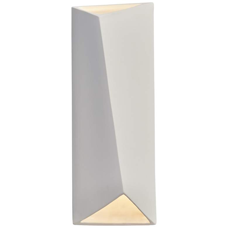 Image 1 Ambiance Diagonal 22 inchH Bisque 2-Light LED Ceramic Wall Sconce