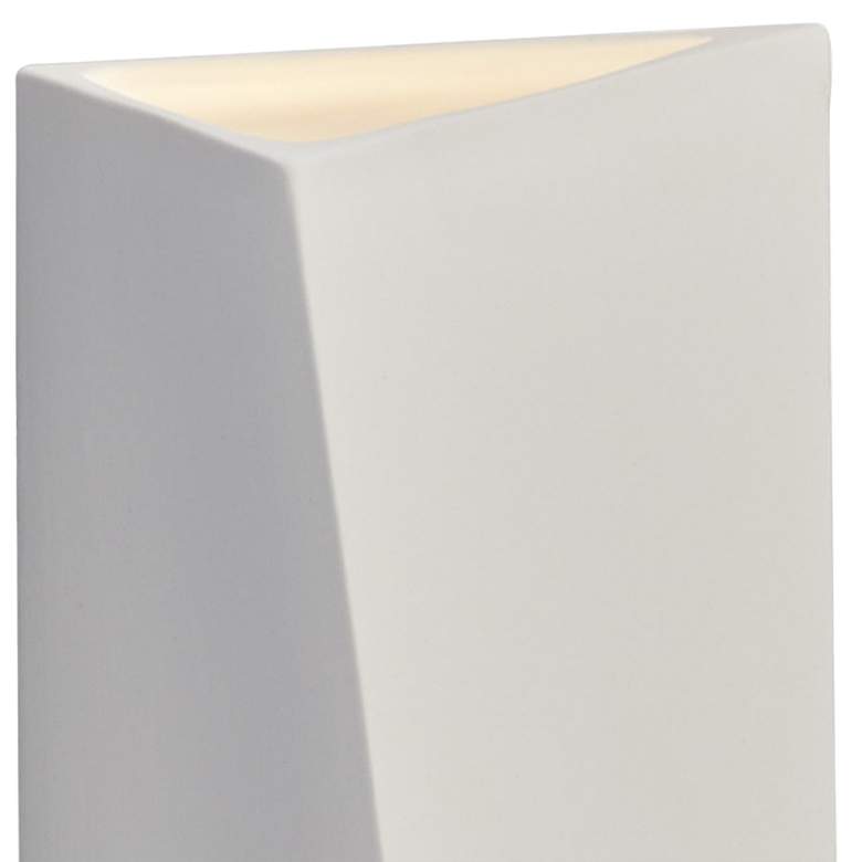 Image 2 Ambiance Diagonal 22"H Bisque 2-Light LED Ceramic Wall Sconce more views