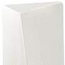 Ambiance Diagonal 22"H White Crackle 2-Light LED Ceramic Wall Sconce