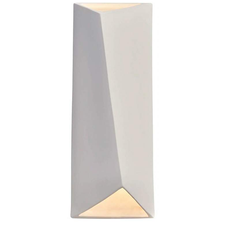 Image 1 Ambiance Diagonal Rectangle LED Wall Sconce - Matte Black