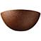 Ambiance Large Quarter Sphere Wall Sconce - Hammered Copper - LED