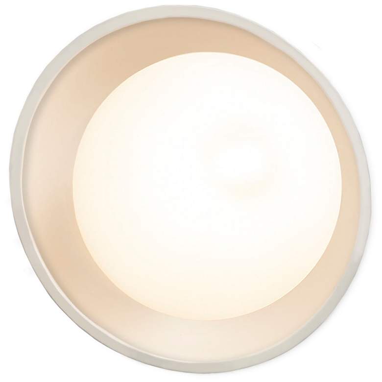 Image 2 Ambiance Mini Coupe 6 1/4" High Matte White LED Wall Sconce
