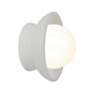 3_Ambiance Mini Coupe 6 1/4" High Matte White LED Wall Sconce more views