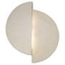 Ambiance Offset Circle LED Wall Sconce - White Crackle