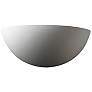 2_Ambiance Quarter Sphere 4 1/2" High Bisque Wall Sconce