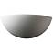 Ambiance Quarter Sphere 4 1/2" High Bisque Wall Sconce