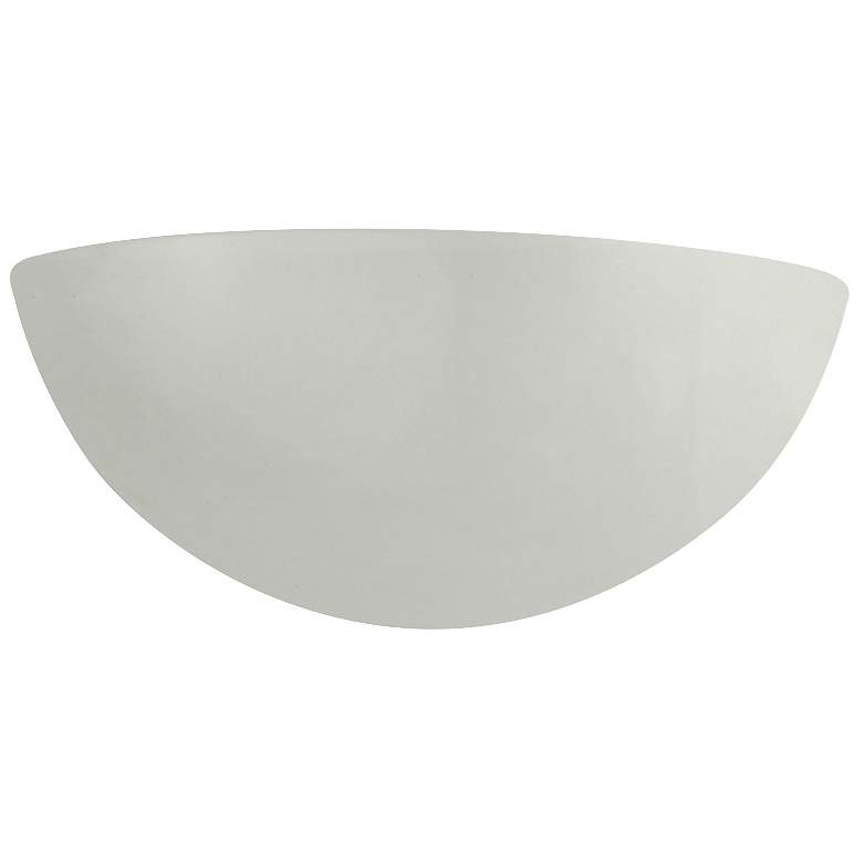 Image 1 Ambiance Quarter Sphere 4 1/2" High Matte White Wall Sconce