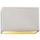Ambiance Rectangle Wall Sconce - Closed Top - 12" - LED - Bisque