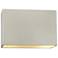 Ambiance Rectangle Wall Sconce - Closed Top - 12" - LED - Matte White