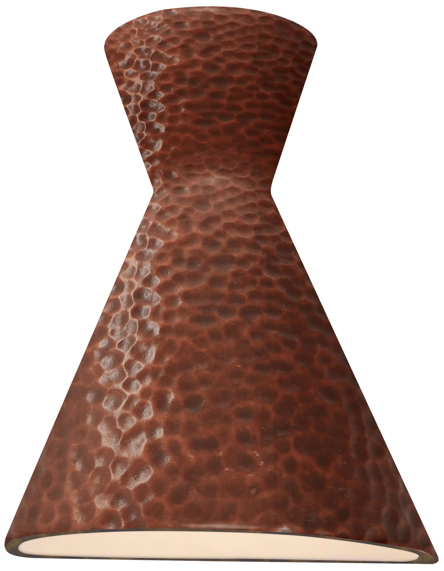 Ambiance Retro 15"H Hammered Copper LED Wall Sconce