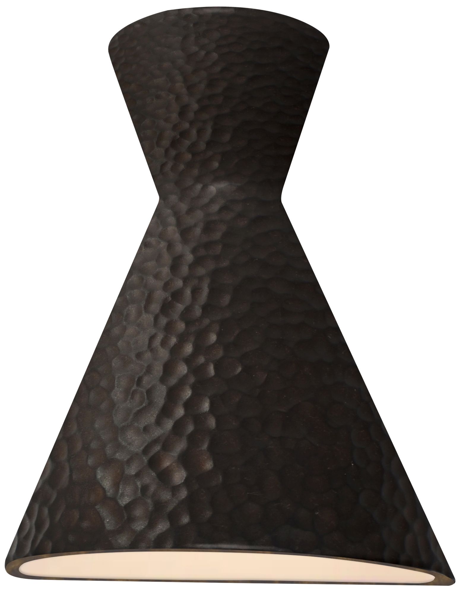 Ambiance Retro 15"H Hammered Iron LED Wall Sconce