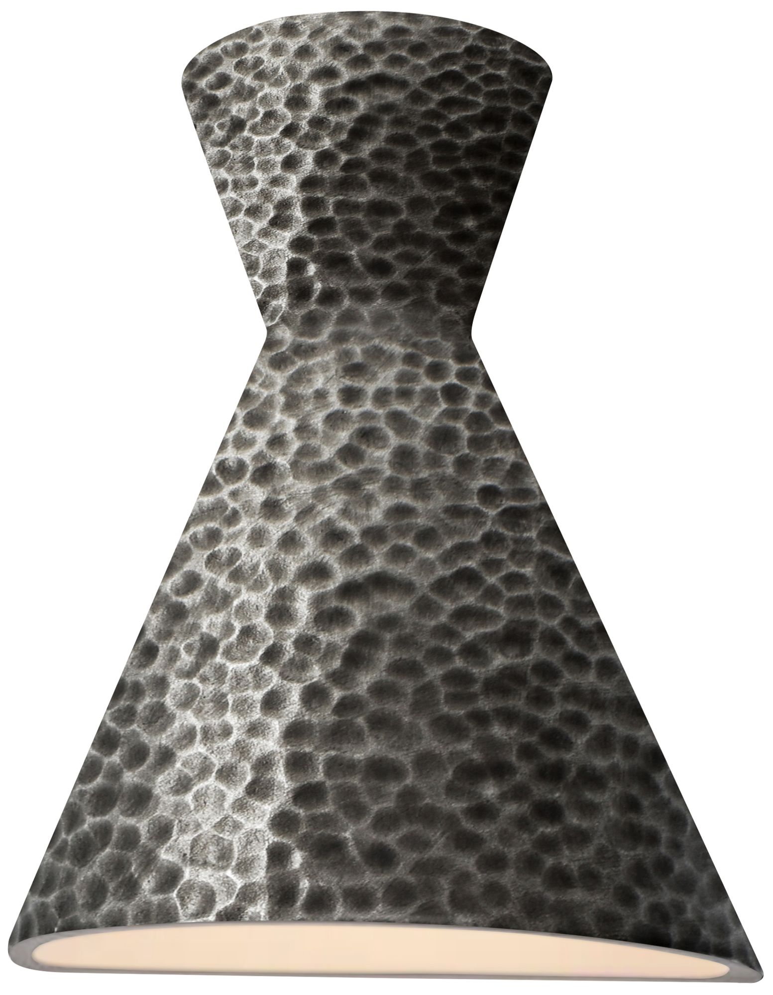 Ambiance Retro 15"H Hammered Pewter LED Outdoor Wall Sconce