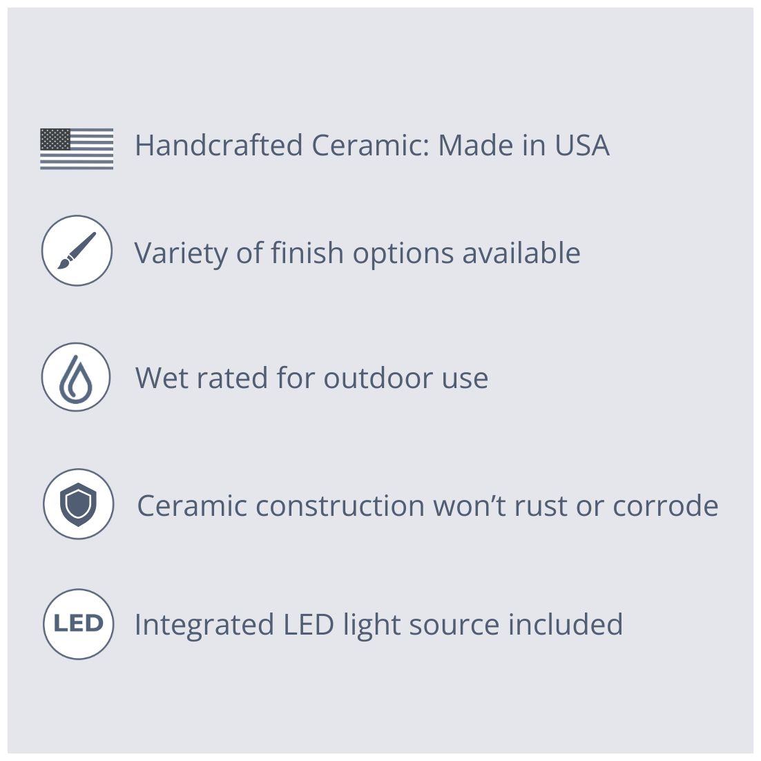 Image 2 Ambiance Retro 15" High Bisque LED Outdo more views