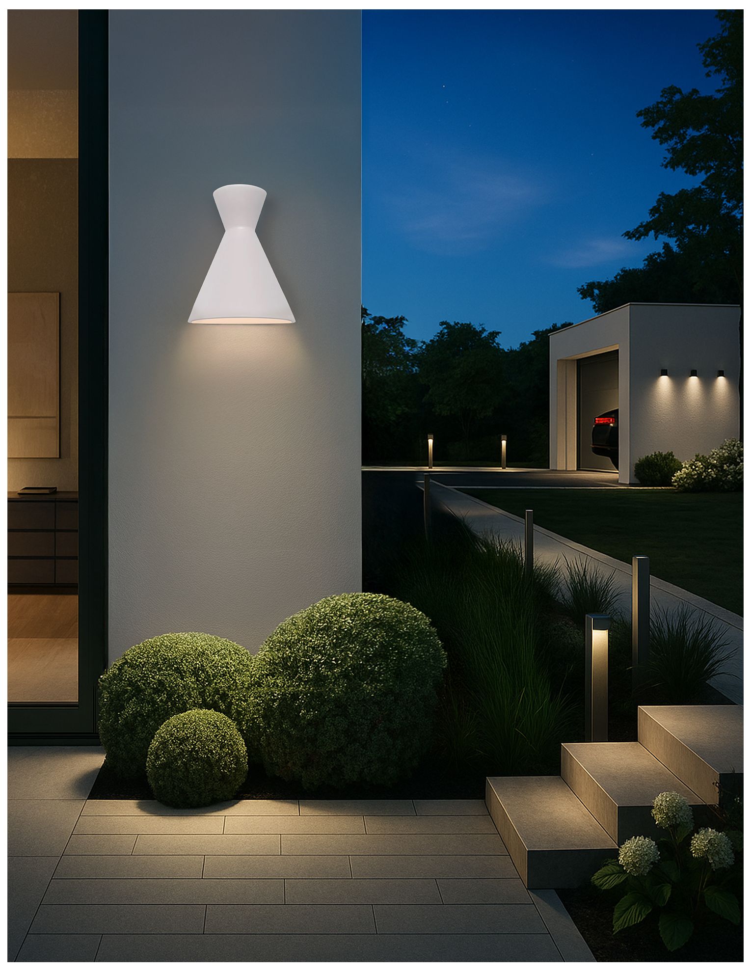 Image 3 Ambiance Retro 15" High Bisque LED Outdo more views